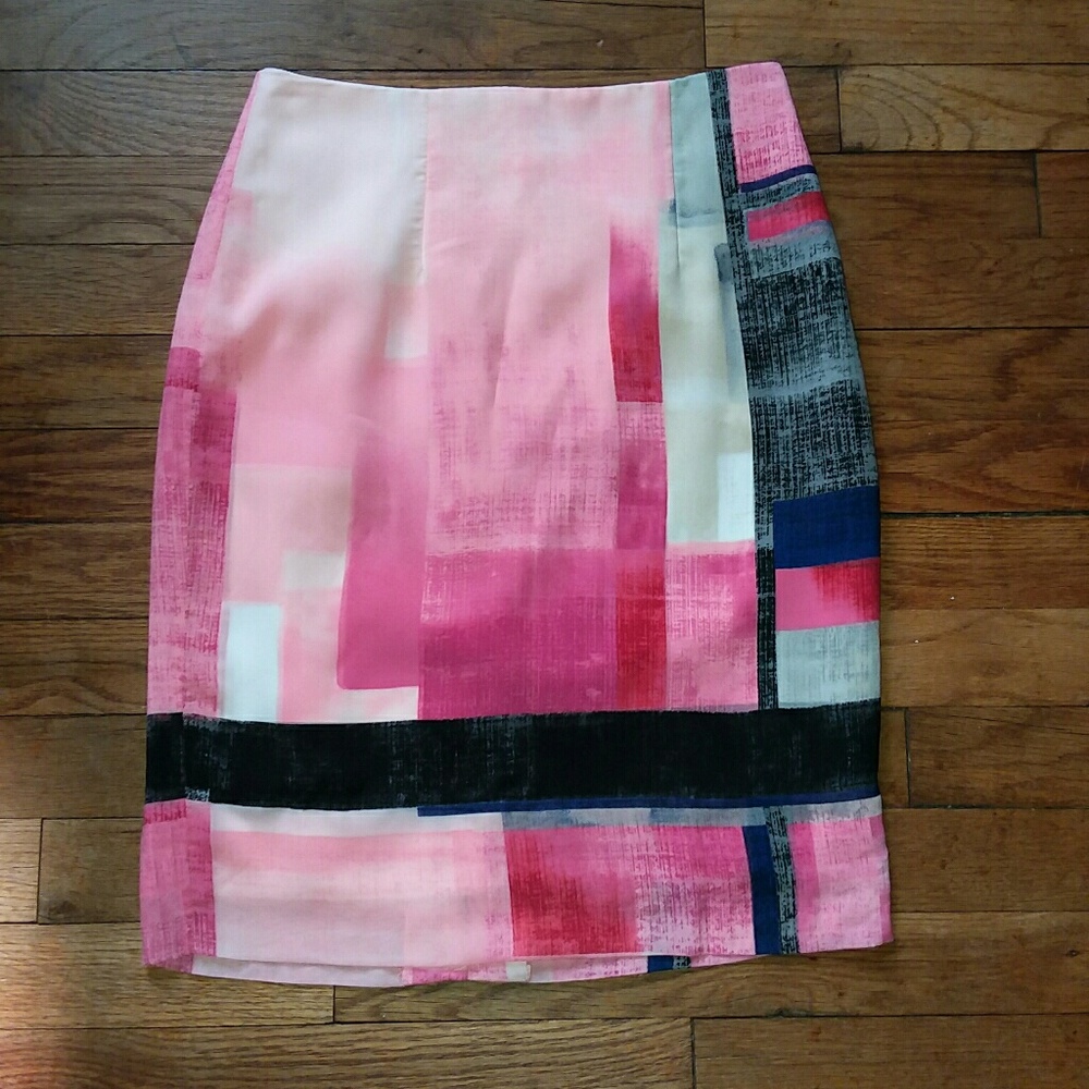 WHBM printed pencil skirt